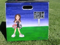 cheerleader on field