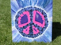 Tie Dye peace sign