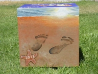 Beach footprints