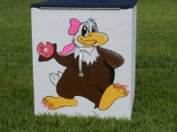 Eagle with donut