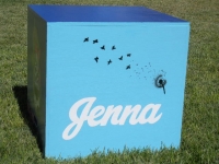 Jenna with birds