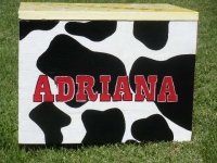 Adriana cow print